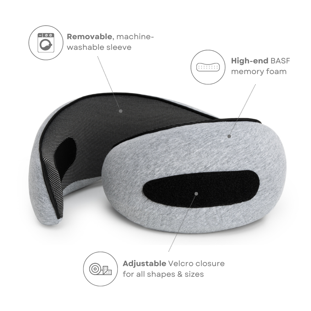 LuxVoyage Elite Cuscino da Viaggio | Comfort e supporto ottimali per viaggi rilassanti