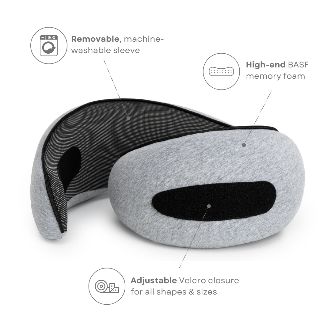 LuxVoyage Elite Cuscino da Viaggio | Comfort e supporto ottimali per viaggi rilassanti