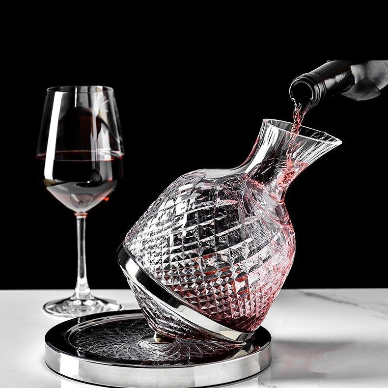 Decanter Virello per Vini e Distillati con Rotazione a 360 Gradi