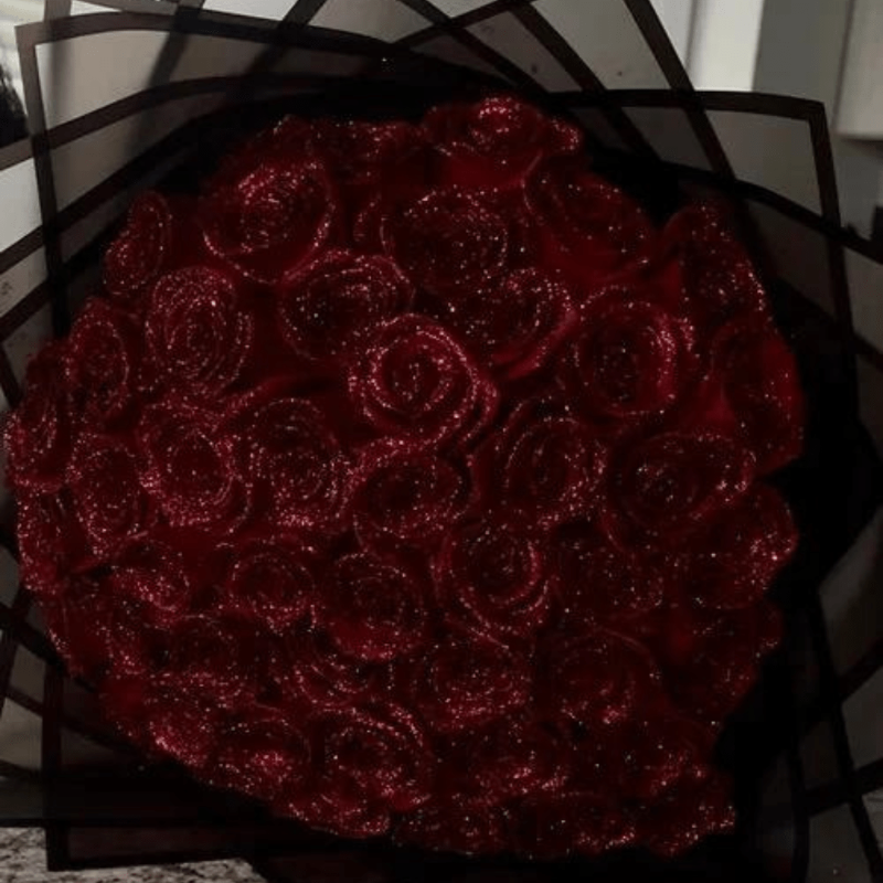ROSALUNE – Rosa Glitter Eterna per Regali Romantici e Decorazioni per la Casa