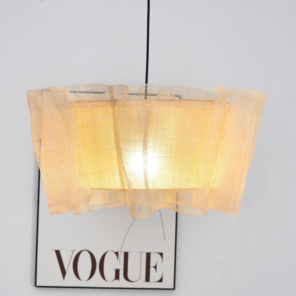 Lampada a sospensione Floxozo – Canapa – Beige – Ø 40 cm – Scandinava