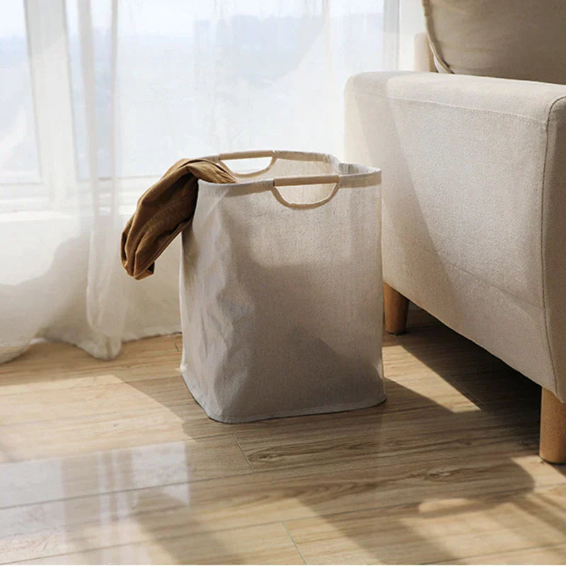 Cesto per la biancheria in cotone e lino JapanStil