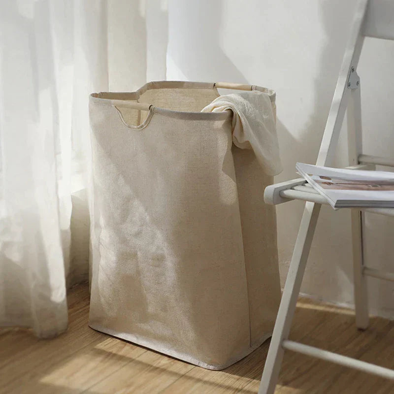 Cesto per la biancheria in cotone e lino JapanStil