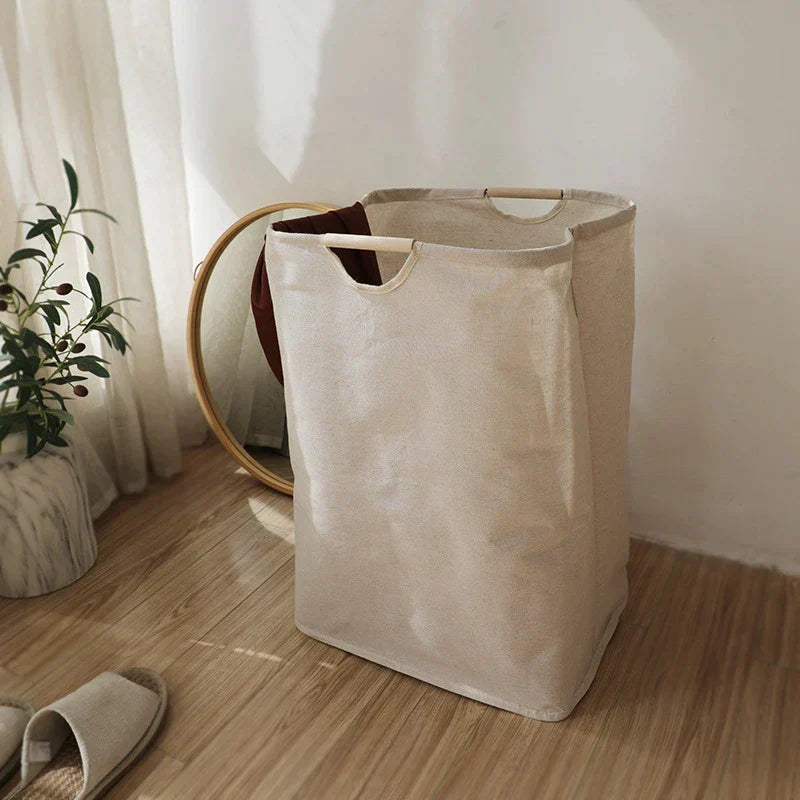Cesto per la biancheria in cotone e lino JapanStil