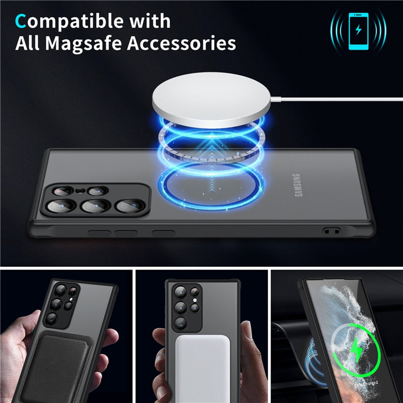 Custodia magnetica resistente agli urti Brehn per Samsung