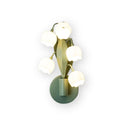 Lampada da parete Blumen Forella – Metallo – Verde/Bianco – 3 opzioni di luce – Moderna/Romantica
