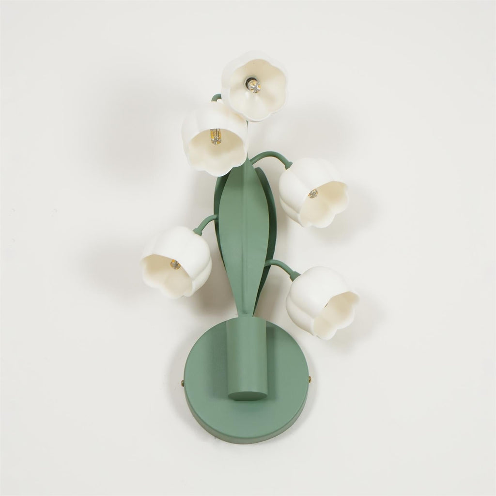 Lampada da parete Blumen Forella – Metallo – Verde/Bianco – 3 opzioni di luce – Moderna/Romantica