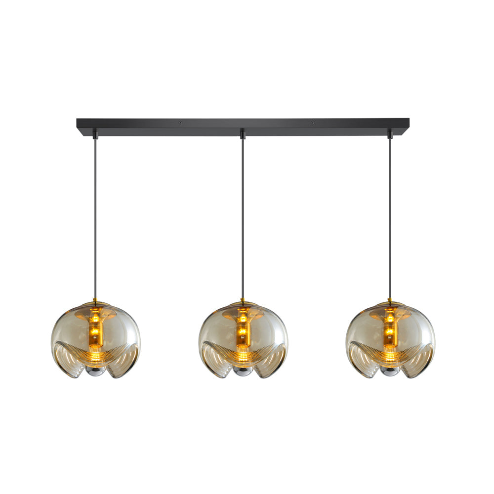 Lampada a sospensione Frivona – Vetro – Trasparente – 1/3 punti luce – Moderna
