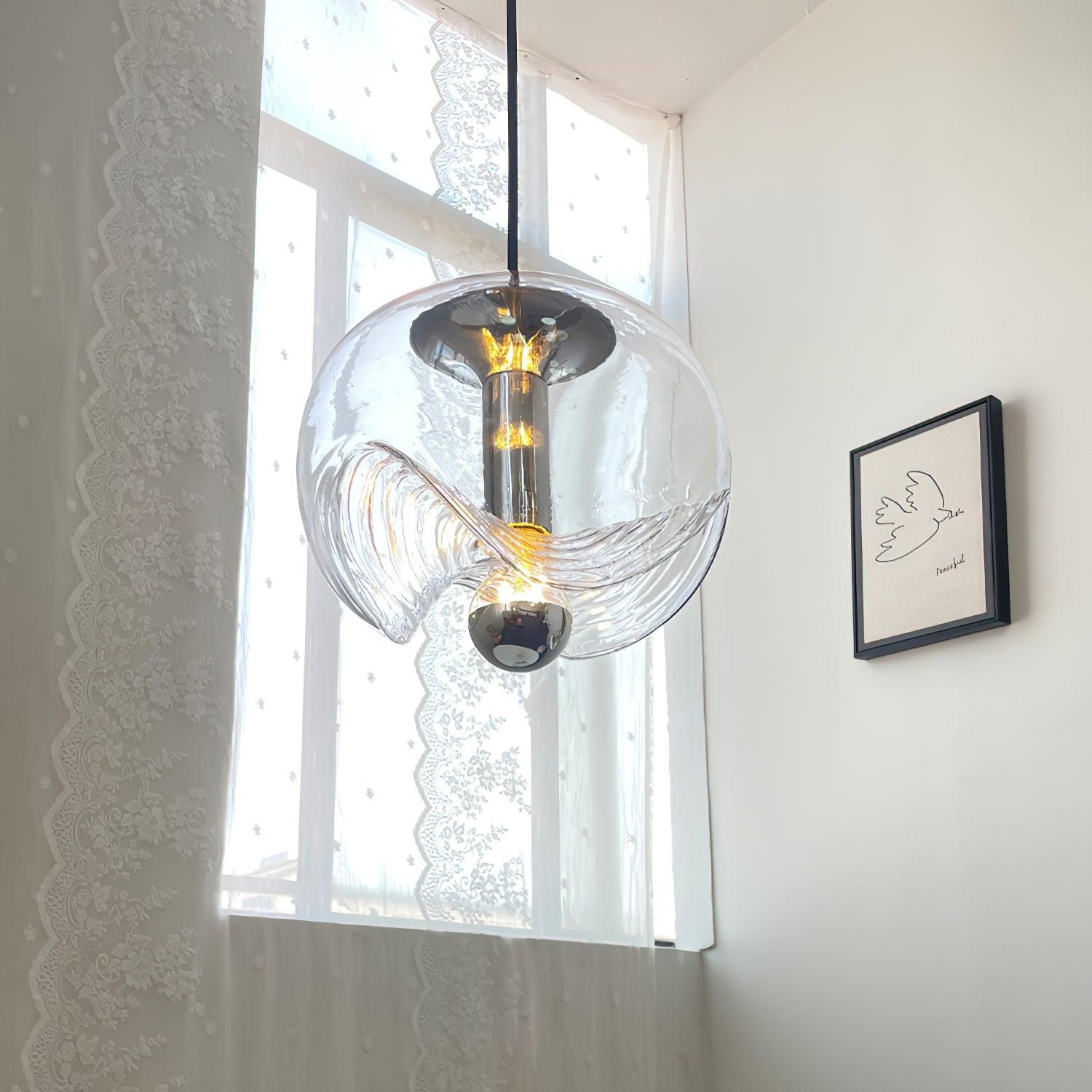 Lampada a sospensione Frivona – Vetro – Trasparente – 1/3 punti luce – Moderna