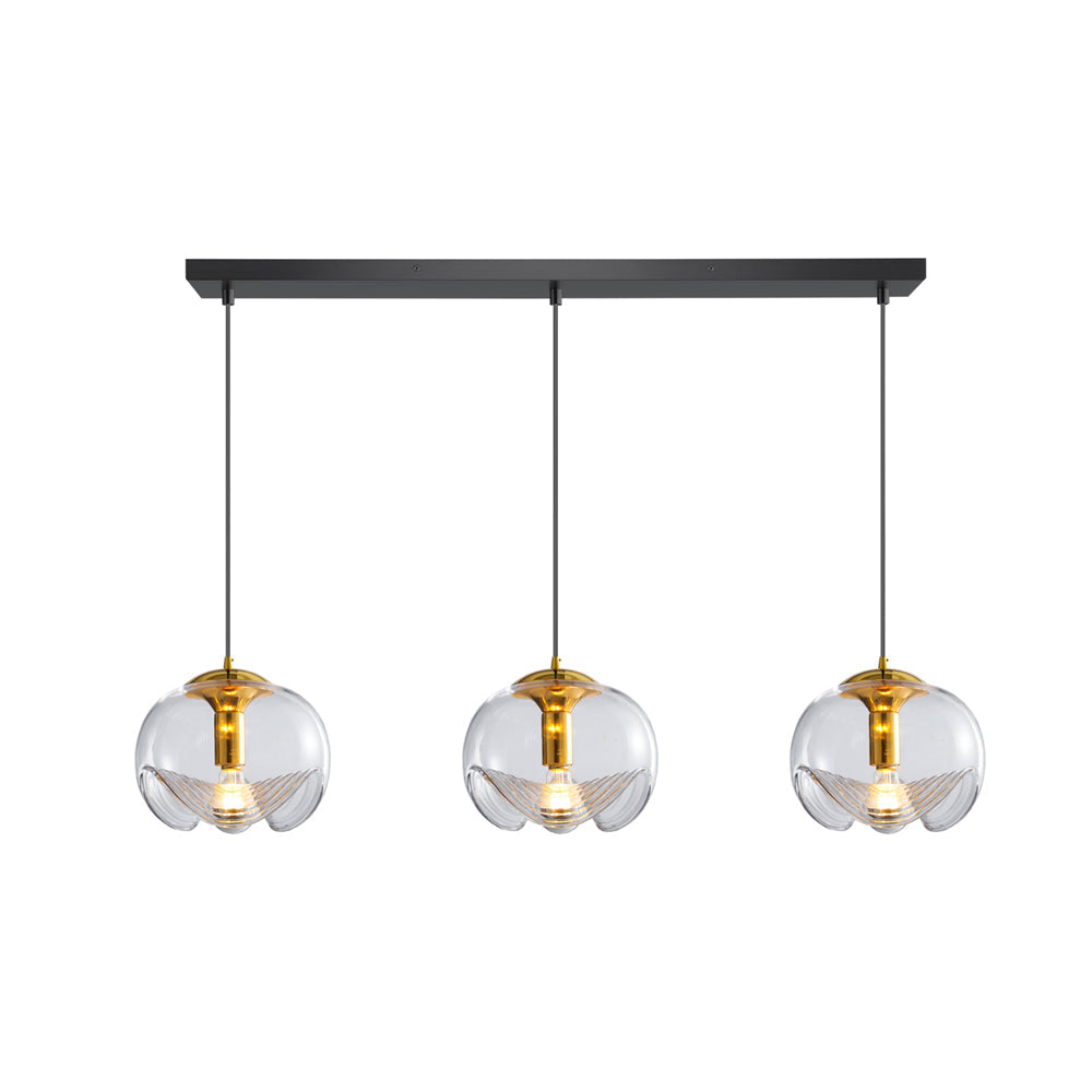 Lampada a sospensione Frivona – Vetro – Trasparente – 1/3 punti luce – Moderna