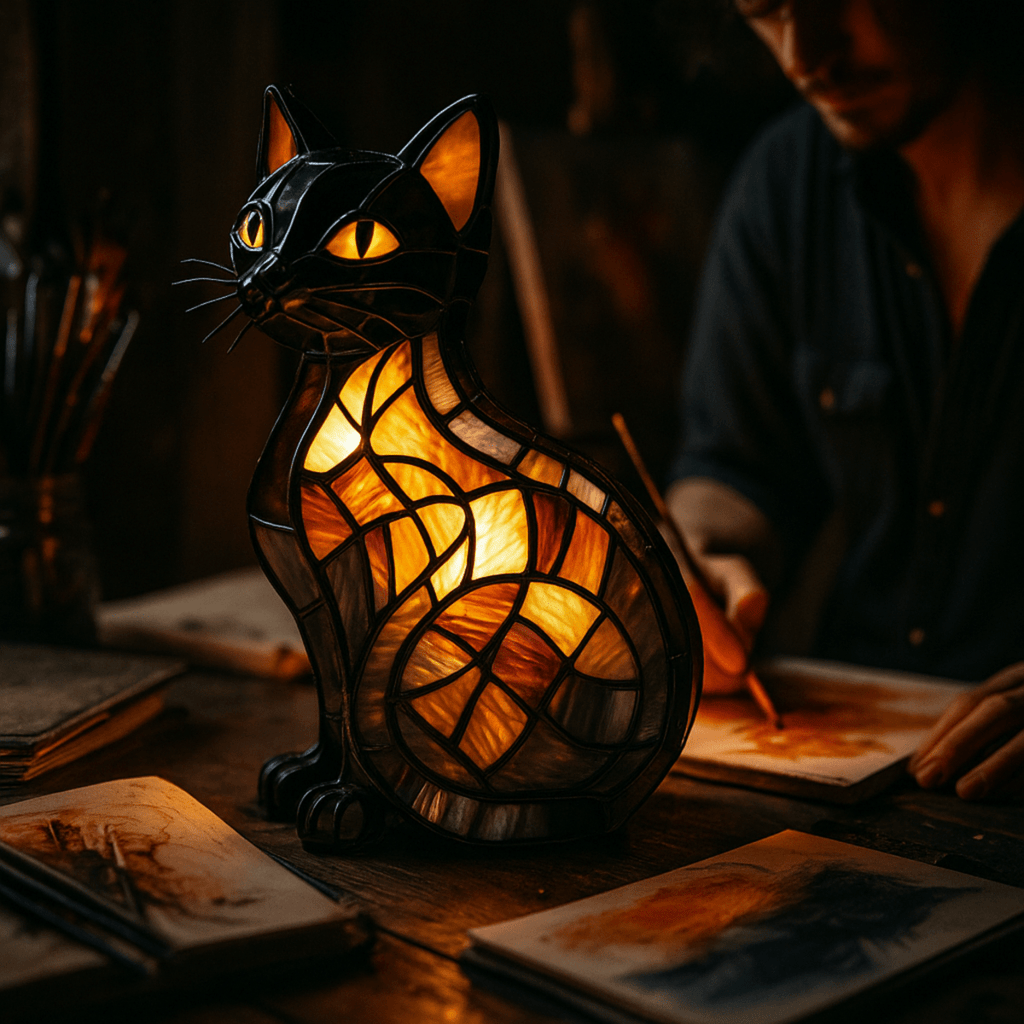 FELILUX – Lampada notturna LED per gatti giocosa con luce ambiente delicata
