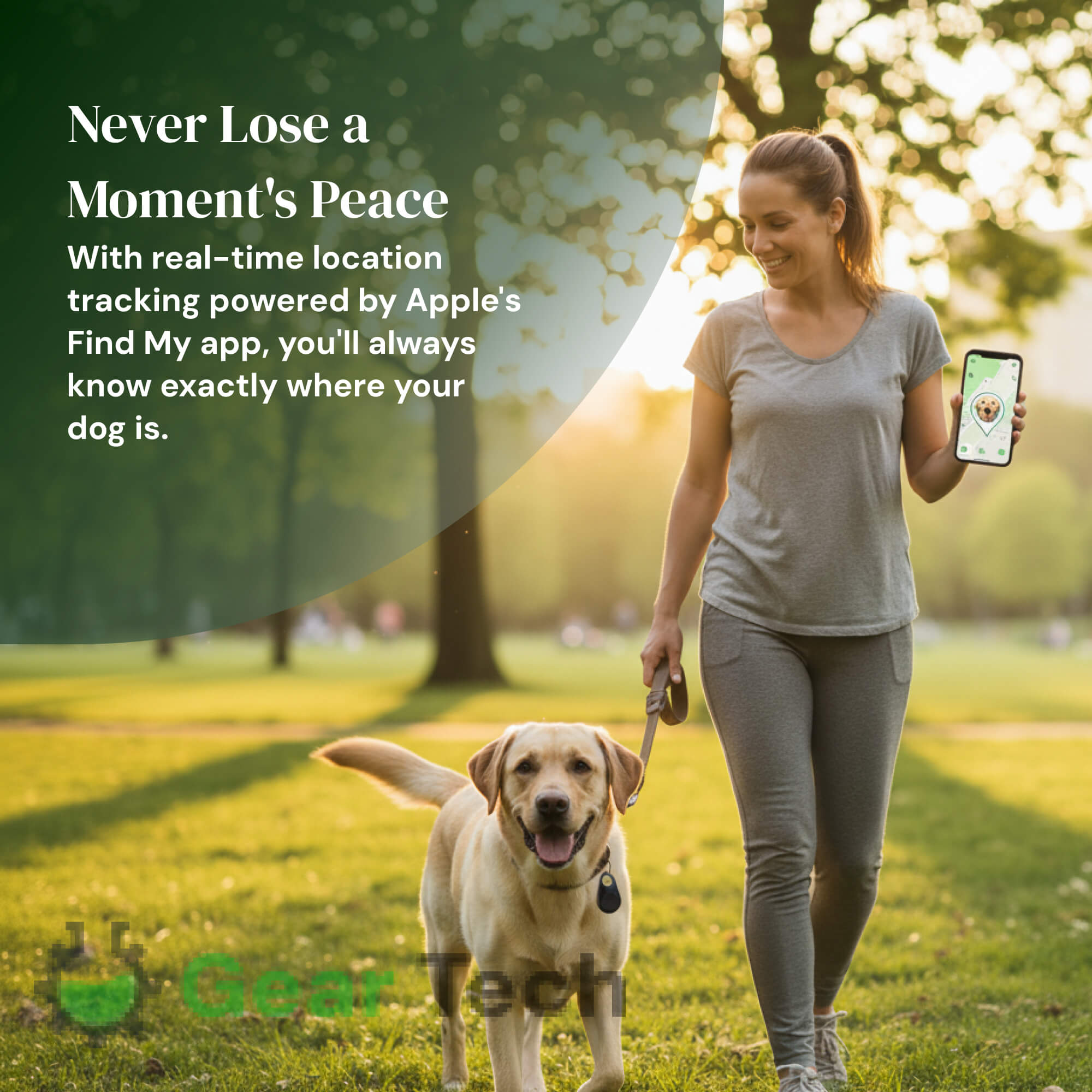 Tracker GPS per Cani Kirra Impermeabile con Aggiornamenti di Posizione in Tempo Reale