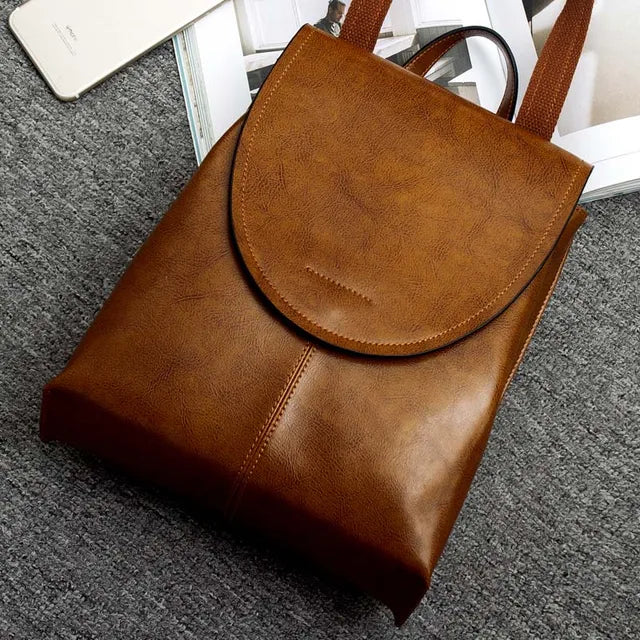 Zaino in pelle alla moda per donne – Elegante, Versatile e Durevole