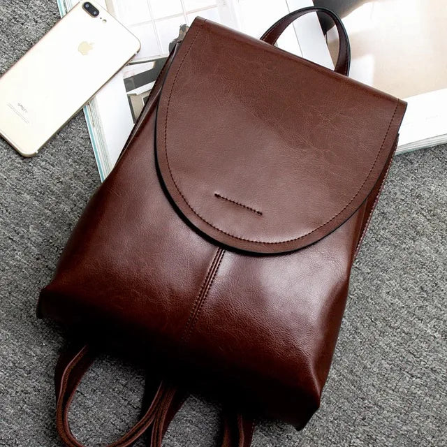 Zaino in pelle alla moda per donne – Elegante, Versatile e Durevole