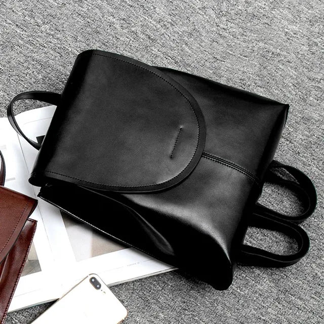 Zaino in pelle alla moda per donne – Elegante, Versatile e Durevole