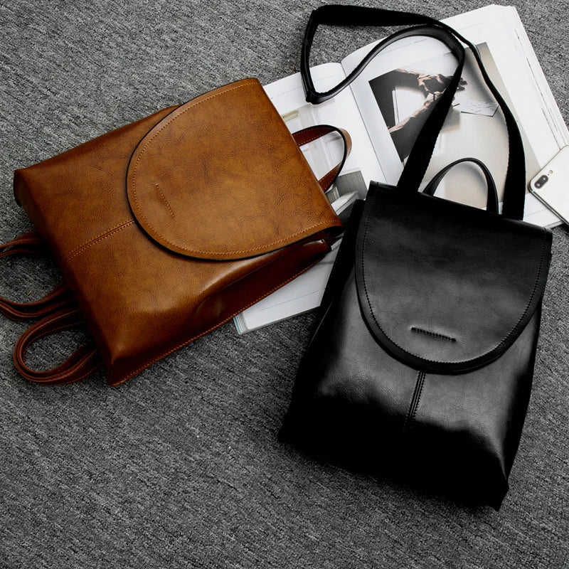 Zaino in pelle alla moda per donne – Elegante, Versatile e Durevole