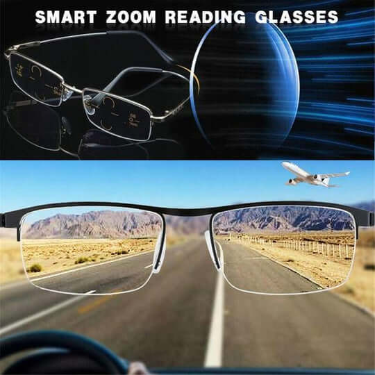 Occhiali Progressivi Intelligenti Optivista | Adattamento Automatico del Campo Visivo & Filtro Blu