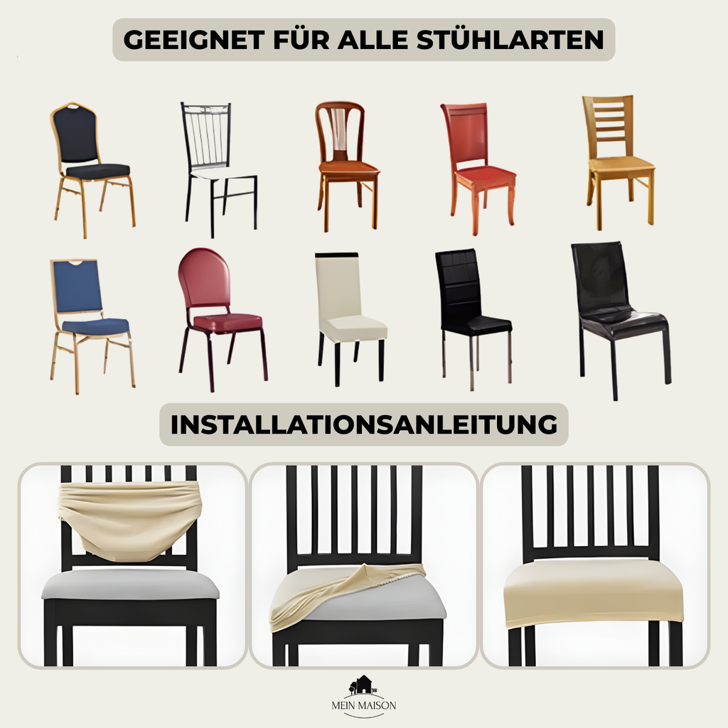 2+2 GRATIS | SilqueShield – Protezione elegante per le vostre sedie!