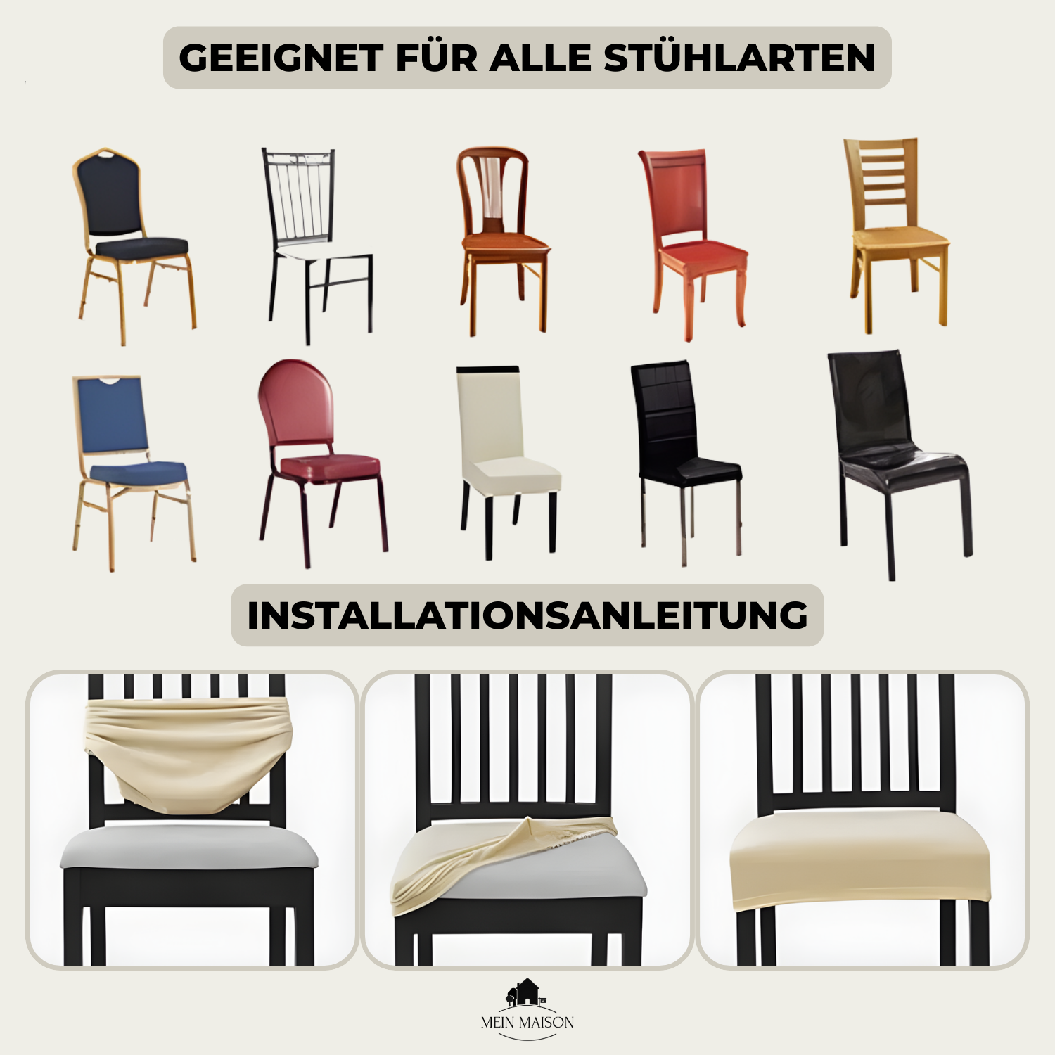 2+2 GRATIS | SilqueShield – Protezione elegante per le vostre sedie!