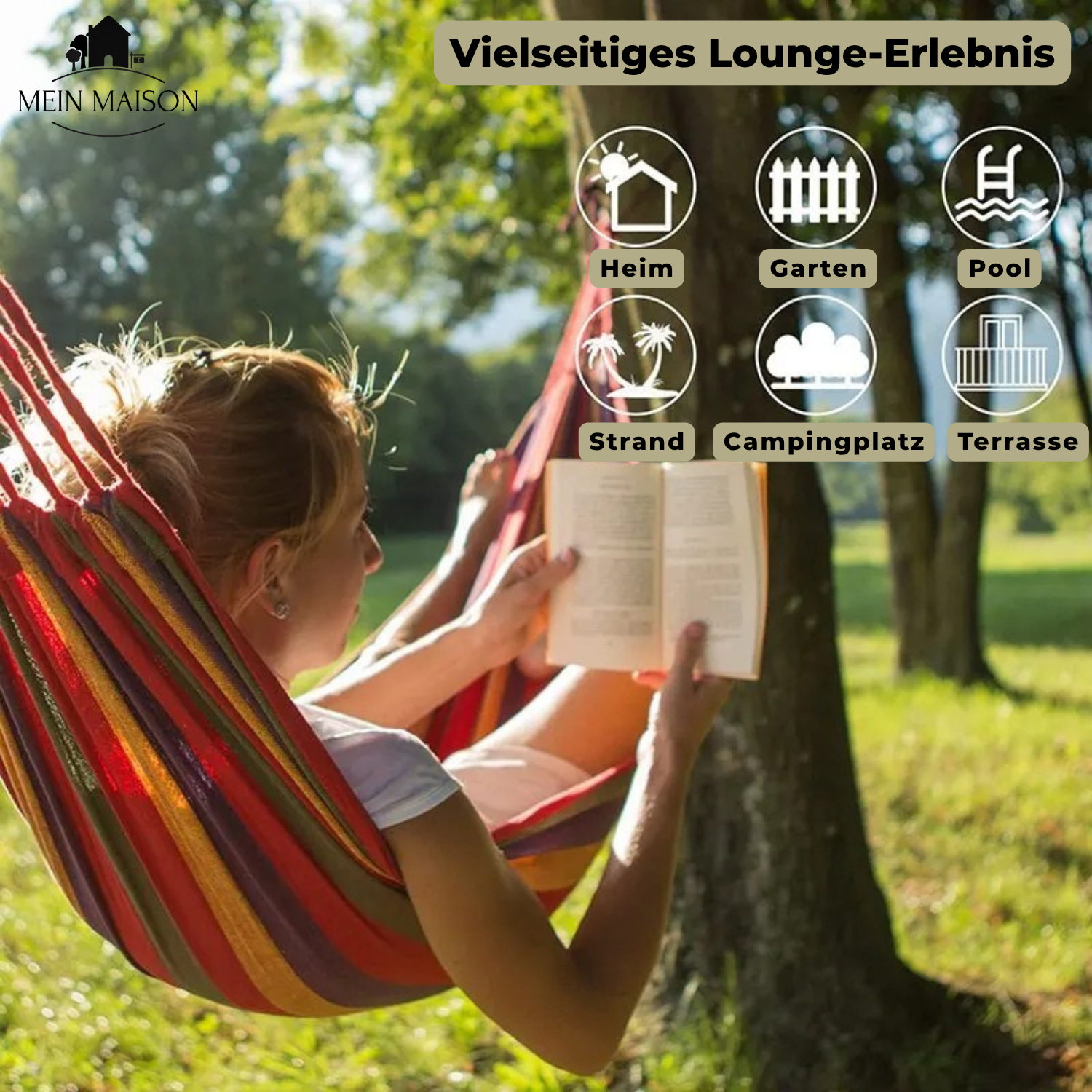 RelaxoLounge Amaca | Canvas Resistente | Design Antiscivolo | Capacità di Carico 200 kg