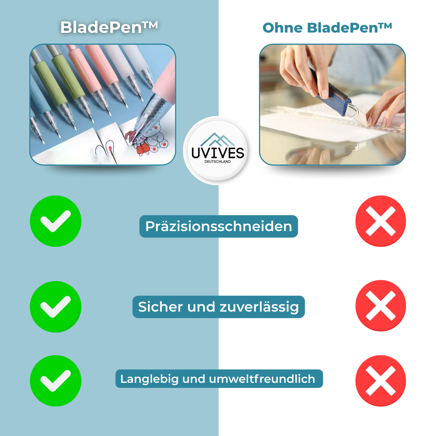 3+3 GRATIS | BladePen - Pennarello Magico per Taglio
