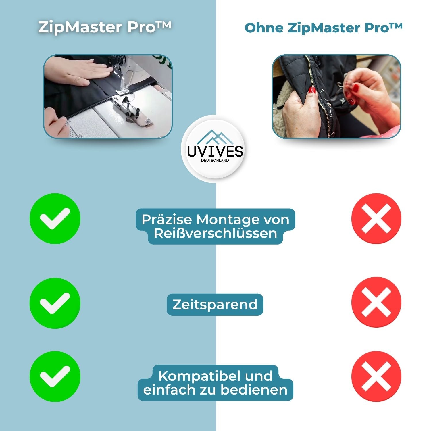 ZipMaster Pro – Cucire cerniere senza stress
