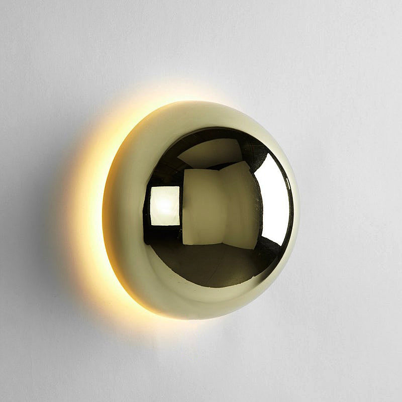 Lampada da Parete Glinova – Ferro & Vetro – Nero – Ø 30 cm – Design Moderno