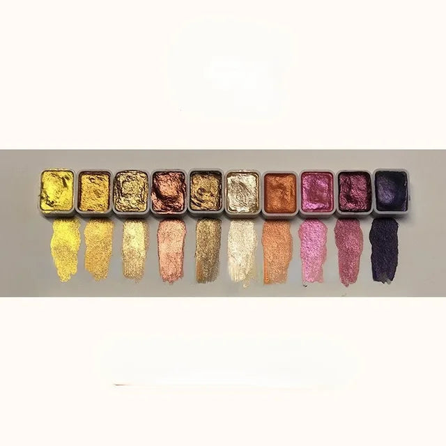LumiPearl | 10 o 20 colori | Polvere minerale ad alta concentrazione | Colori acquerello e artistici brillanti | Effetto perla intenso