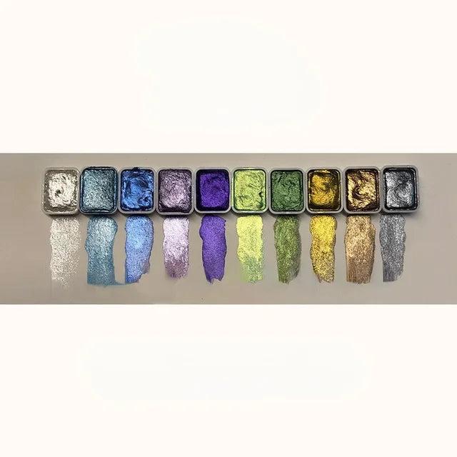 LumiPearl | 10 o 20 colori | Polvere minerale ad alta concentrazione | Colori acquerello e artistici brillanti | Effetto perla intenso