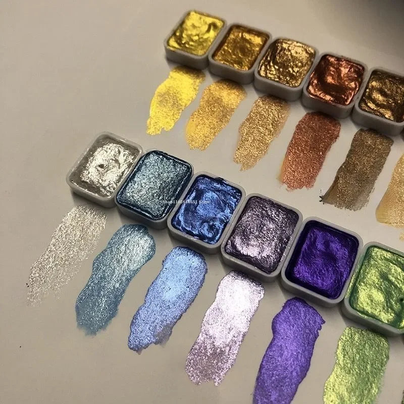 LumiPearl | 10 o 20 colori | Polvere minerale ad alta concentrazione | Colori acquerello e artistici brillanti | Effetto perla intenso