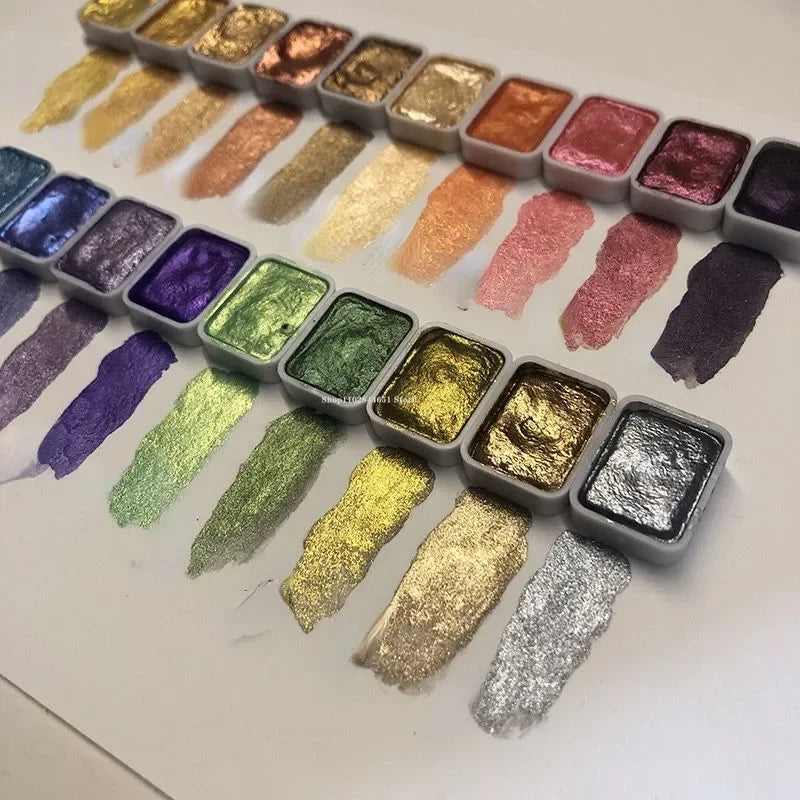 LumiPearl | 10 o 20 colori | Polvere minerale ad alta concentrazione | Colori acquerello e artistici brillanti | Effetto perla intenso