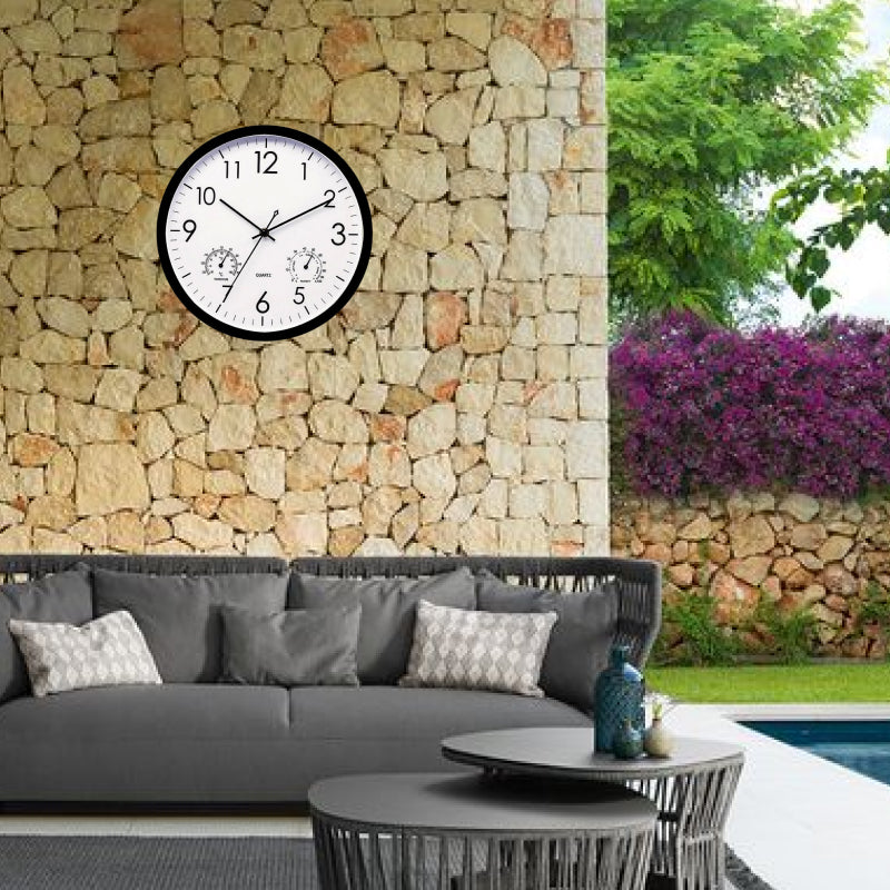 Orologio da Esterno Retro Robusto con Display di Temperatura e Umidità