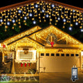 LumaWeave Luci a LED Bianche a Tenda, 4m di Larghezza per Decorazioni Esterne