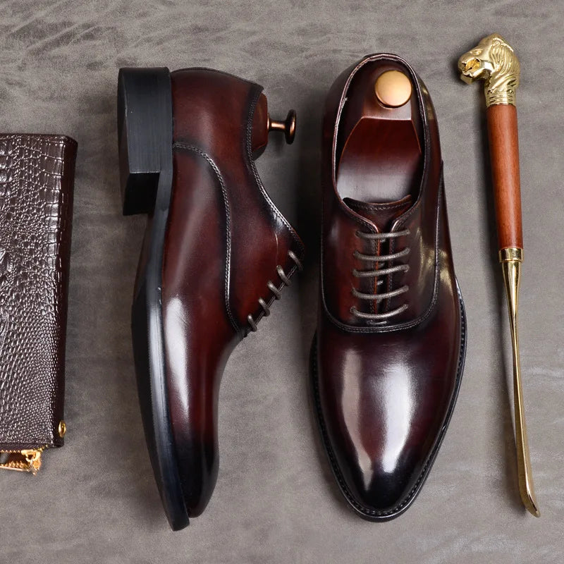 Scarpe Oxford Aurelo in pelle italiana per abbigliamento formale