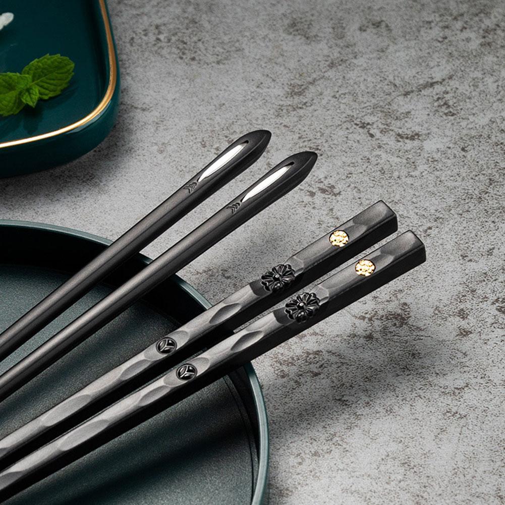 DineLux – Set di Bacchette da Tavola Lussuoso con Design Raffinati (5 Paia)