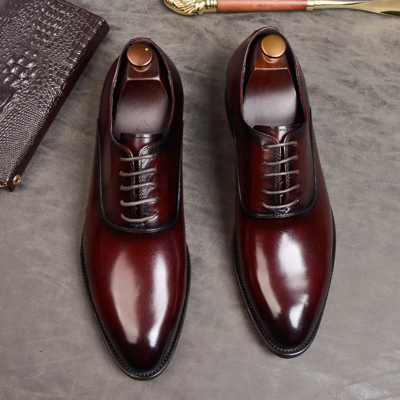 Scarpe Oxford Aurelo in pelle italiana per abbigliamento formale