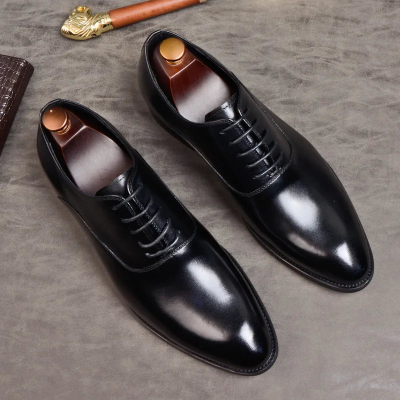 Scarpe Oxford Aurelo in pelle italiana per abbigliamento formale