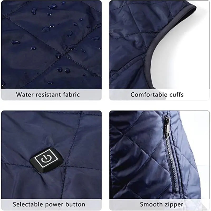 ThermaBelle Gilet Riscaldato per Donne | Gilet USB Riscaldato con Tecnologia Infrarossa | Regolazione del Calore & Leggero | Ideale per Autunno & Inverno