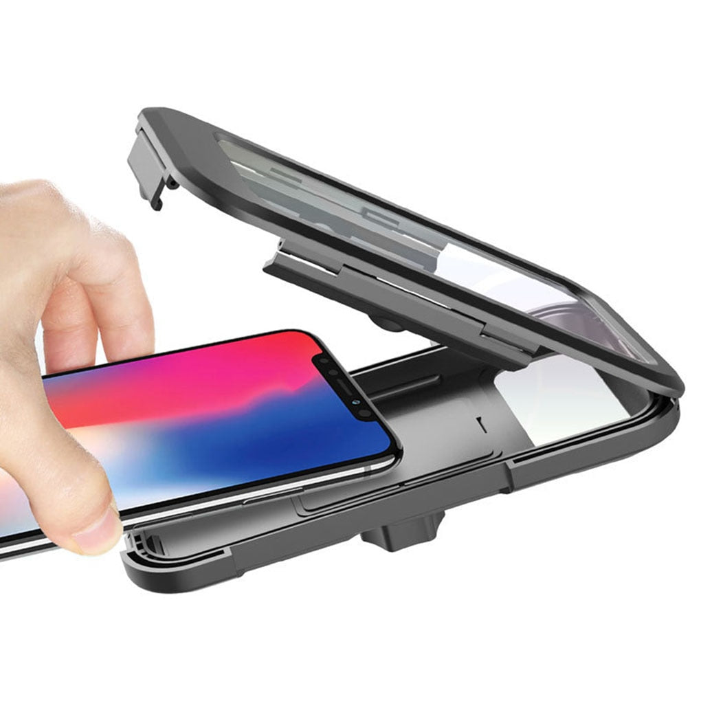 HydroGuard Case | Supporto per telefono impermeabile universale per bici o moto