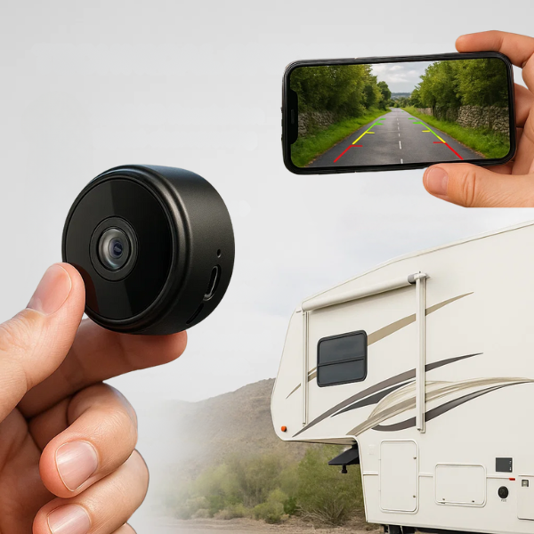 Telecamera Retrovisore Wireless ad Alta Definizione per Camper, Rimorchi e Camion con Visione Notturna