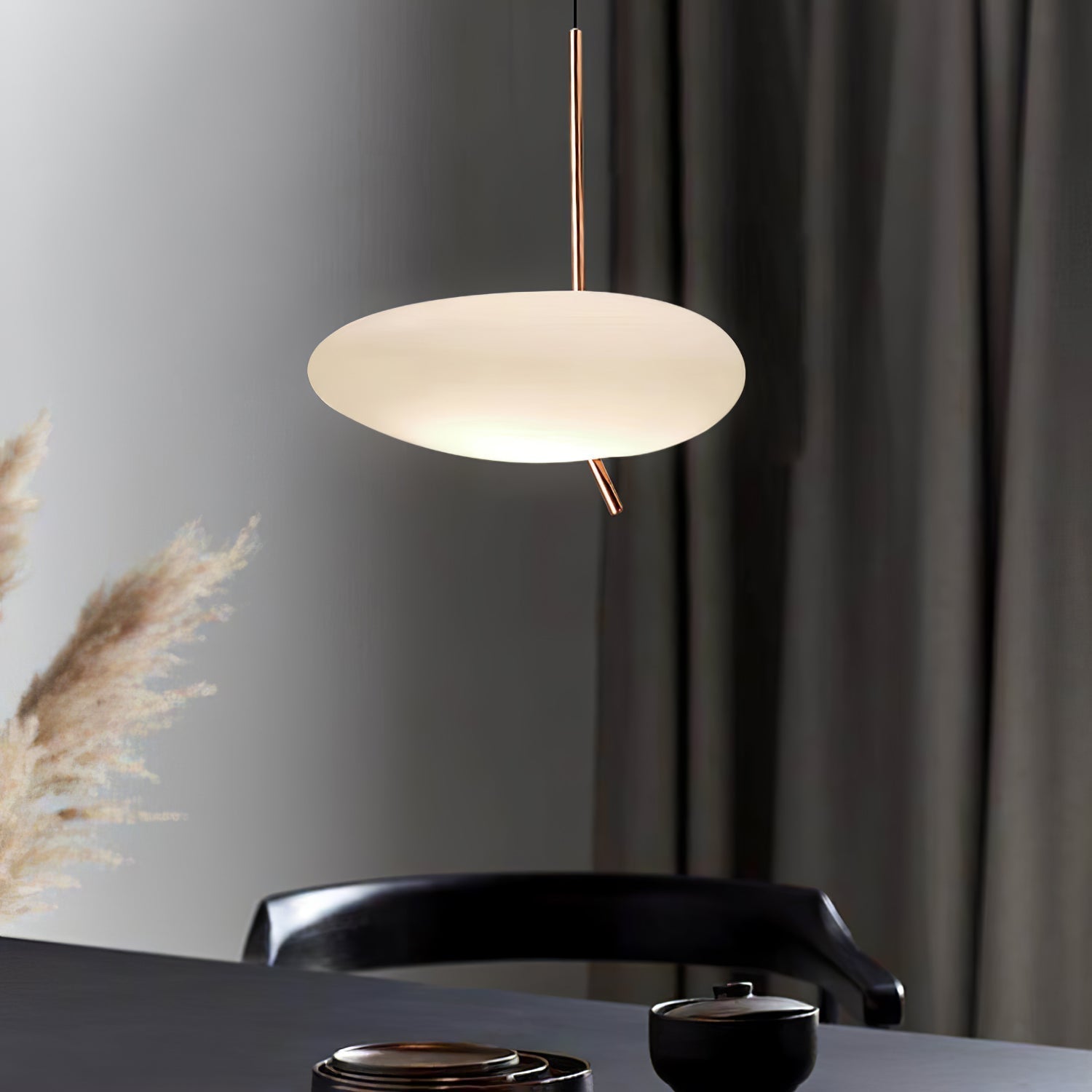 Lampada a sospensione – Rosa oro e Bianco – Design moderno – Ideale per sala da pranzo e soggiorno
