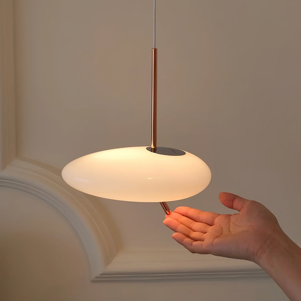 Lampada a sospensione – Rosa oro e Bianco – Design moderno – Ideale per sala da pranzo e soggiorno