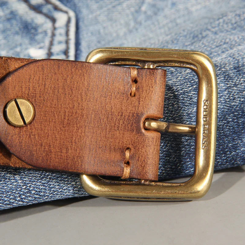 Cintura in Pelle Premium Sierra per l'uso Quotidiano e Stile Quotidiano