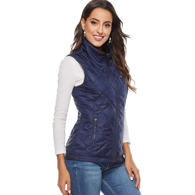 ThermaBelle Gilet Riscaldato per Donna | Gilet Riscaldato USB con Tecnologia Infrarossa | Leggero e Regolabile in Temperatura | Perfetto per Autunno e Inverno