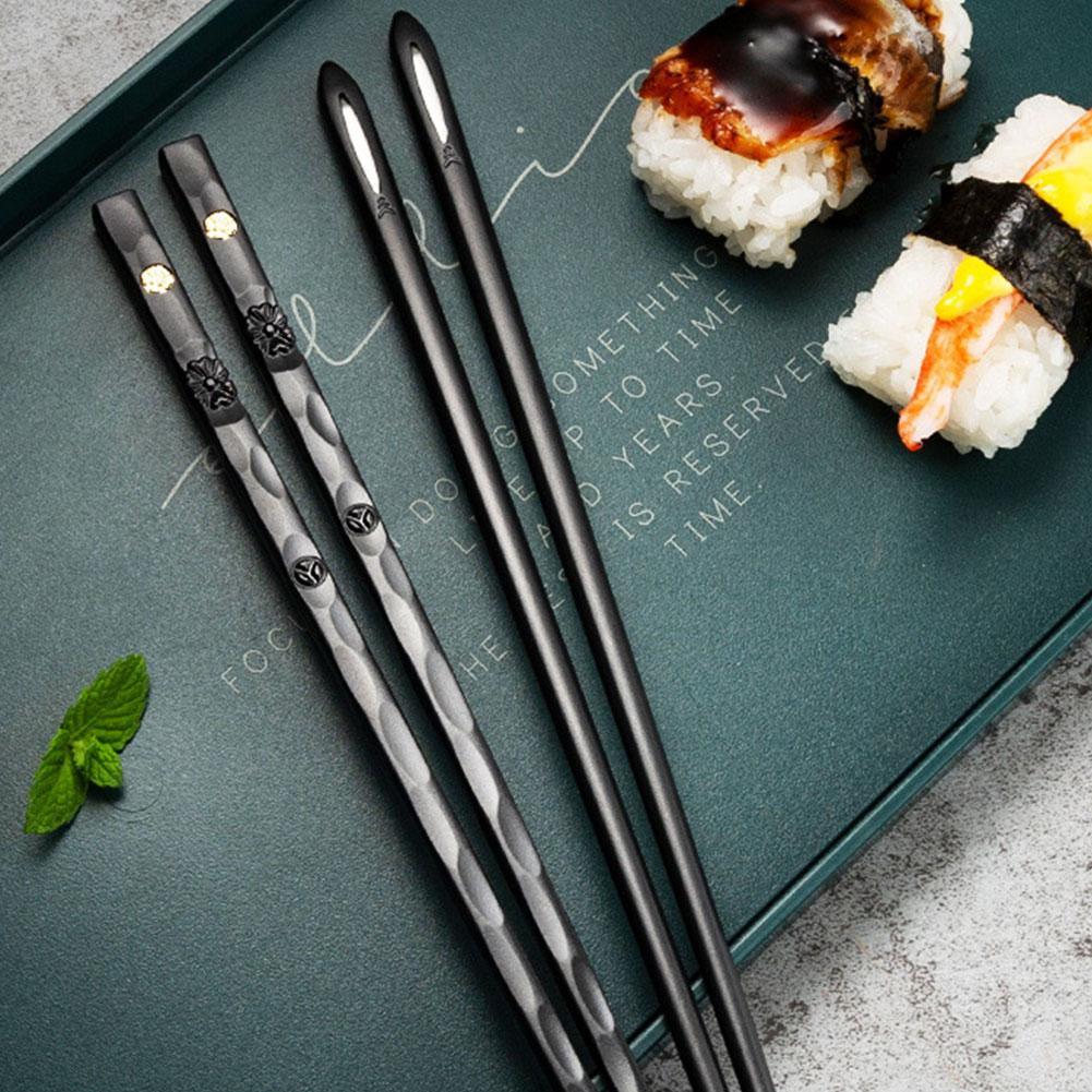 DineLux – Set di Bacchette da Tavola Lussuoso con Design Raffinati (5 Paia)