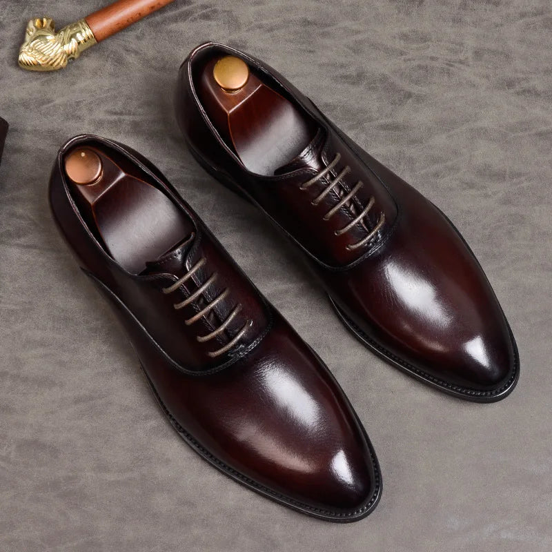 Scarpe Oxford Aurelo in pelle italiana per abbigliamento formale