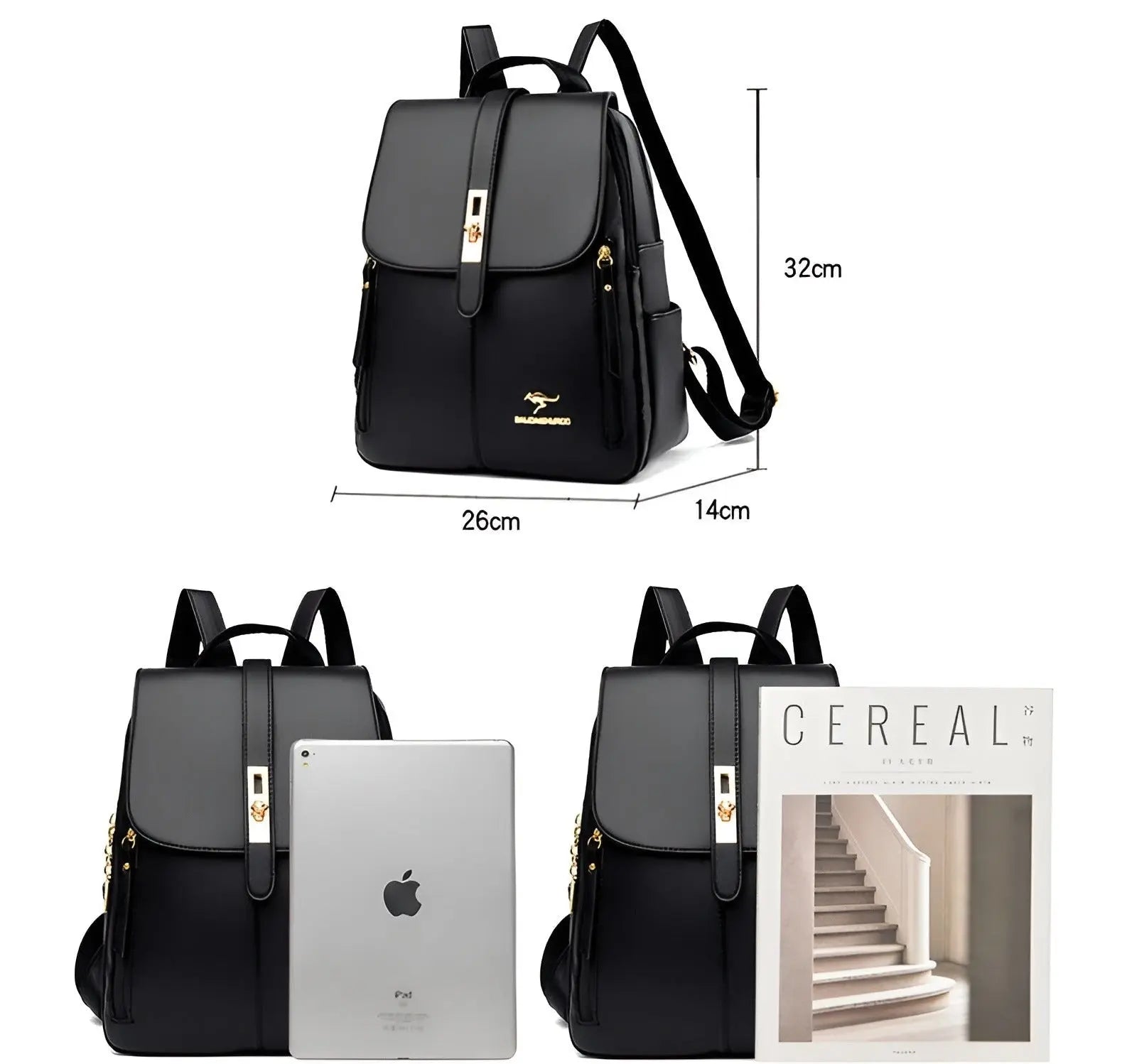 Zaino Alena - Borsa da donna in pelle lussuosa e di alta qualità