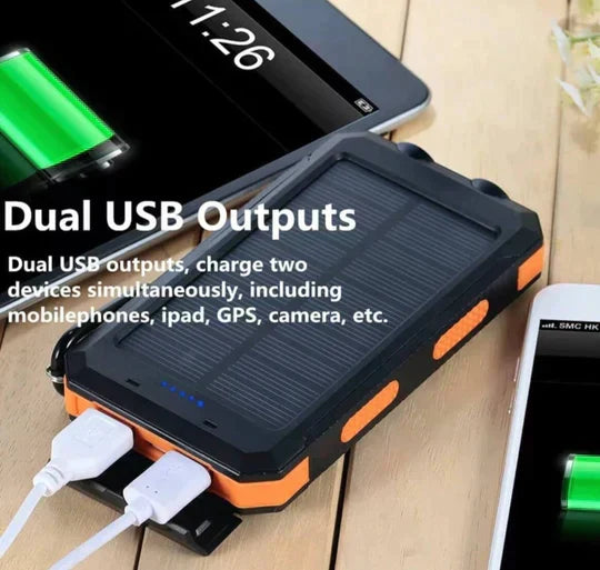 LyraCharge 30000mAh Power Bank Solare IP67 Impermeabile