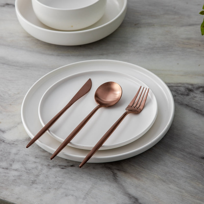 Posate minimaliste in acciaio inossidabile – Eleganza in un design semplice