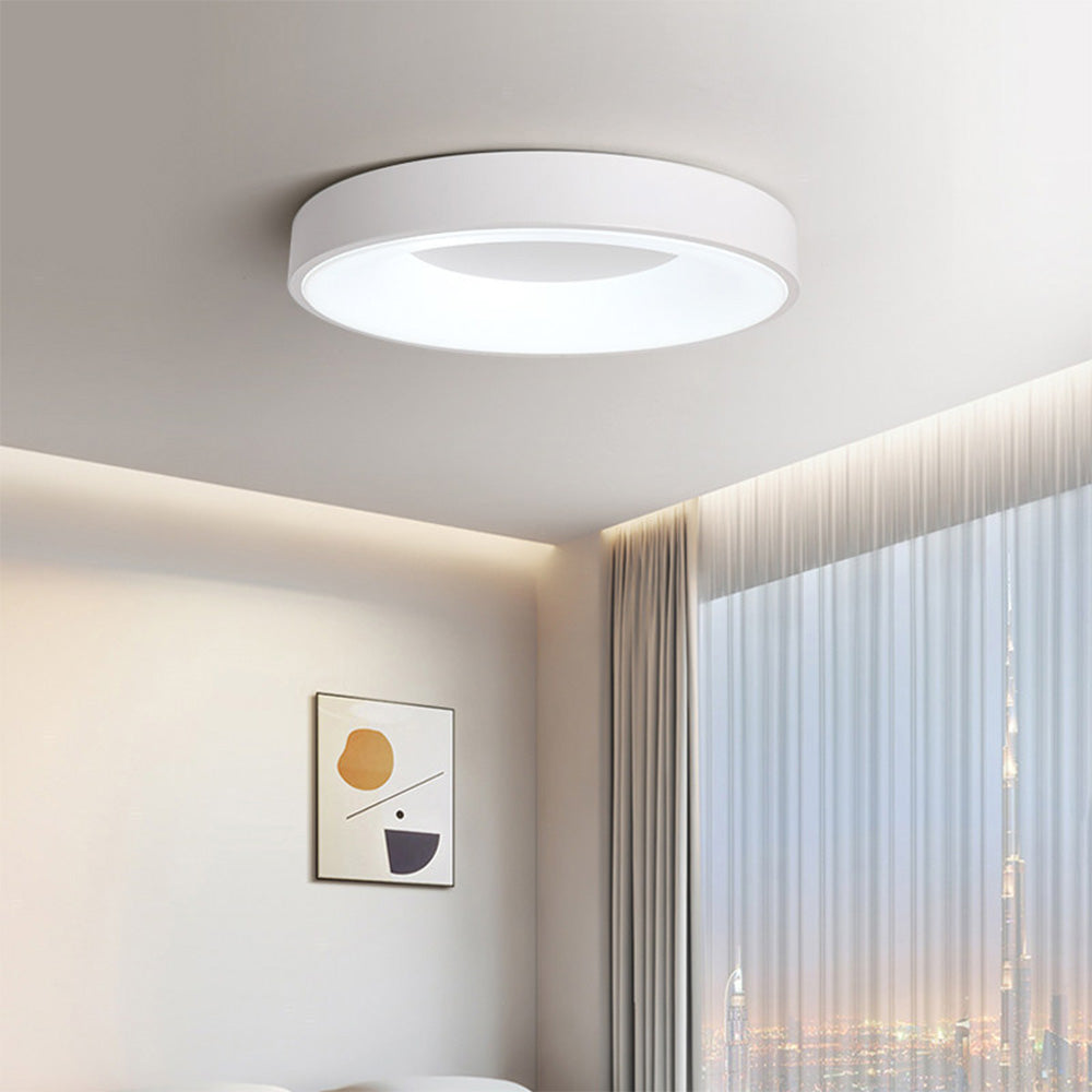 Lampada da soffitto Ismon – LED – Bianco – Ø 30 cm – Minimalista per soggiorni e corridoi